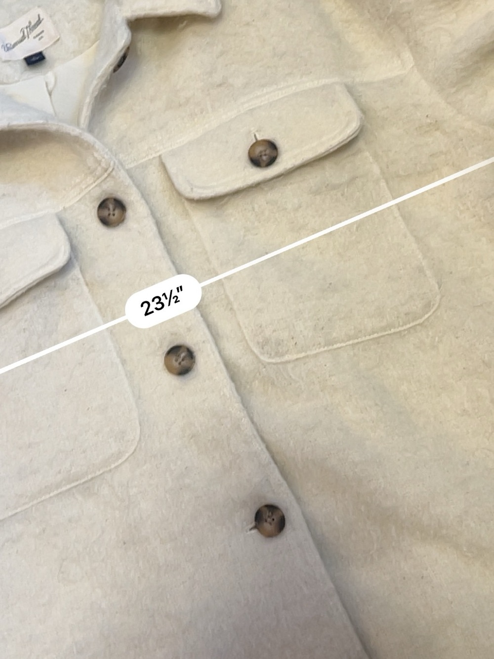 Universal Thread Cream Teddy Shacket with Button Front - Picture 4 of 7